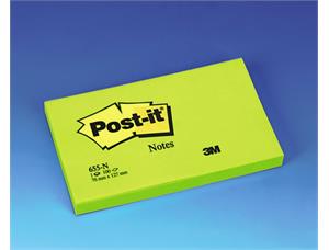 POST-IT® notatblokk 655NG 76X127 neongrø 